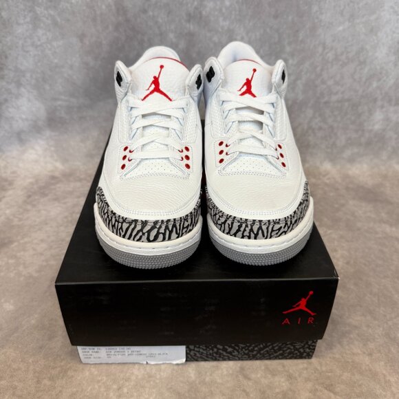 Air Jordan 3 Retro – White / Fire Red / Cement Grey / Black (Men’s Size 9) main image 5